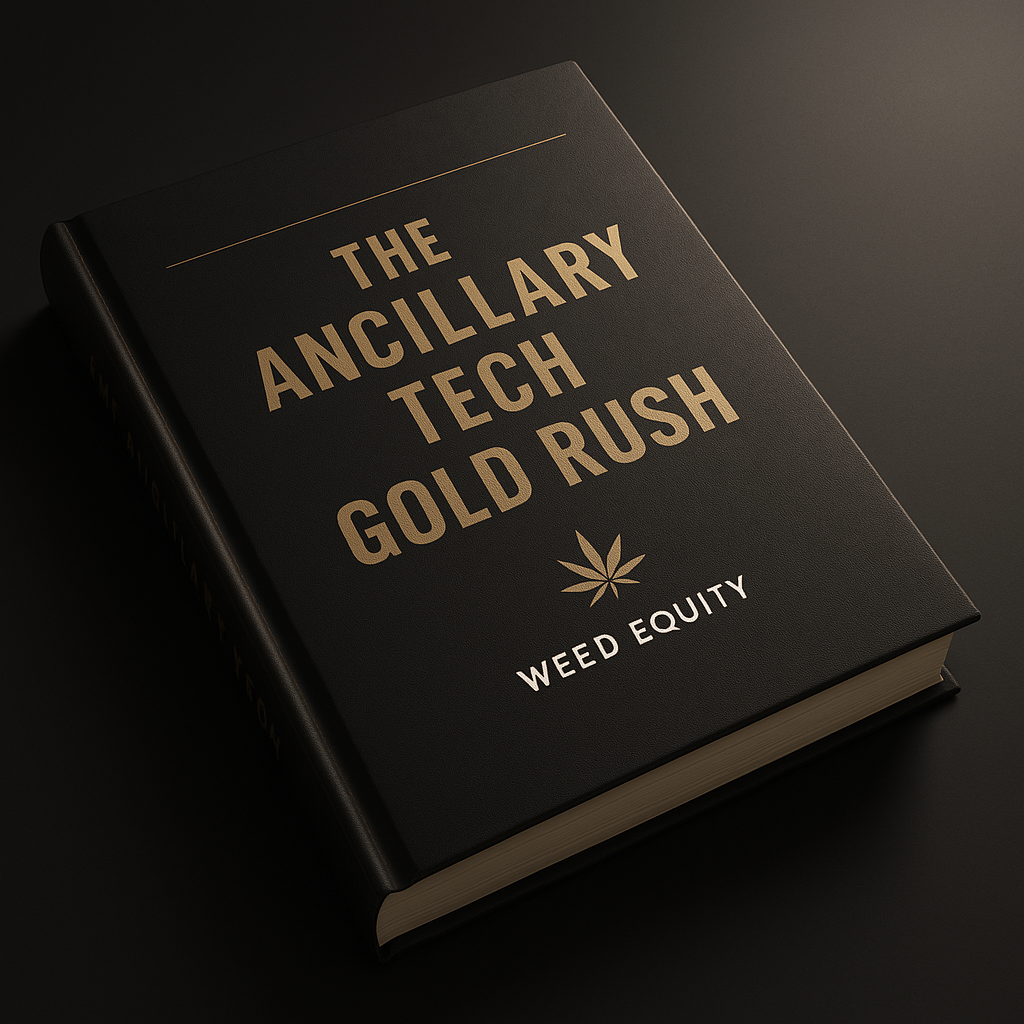 A professional-looking mockup of the Ancillary Tech Gold Rush report cover.